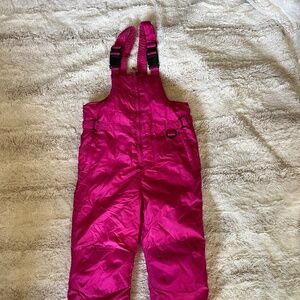 Pink Snow Bibs 6X/7